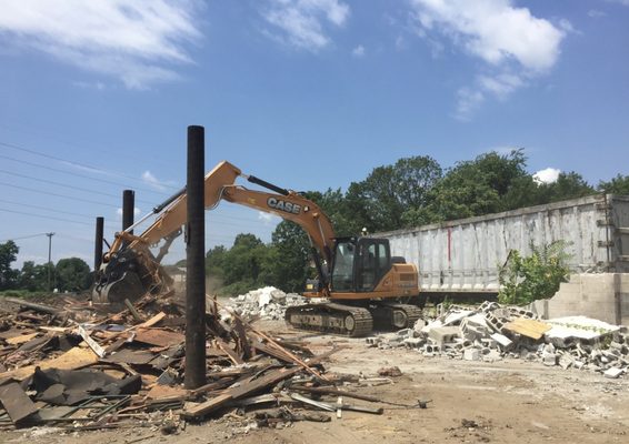 Demolition of a commercial structure