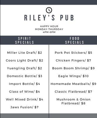 Happy Hour Menu