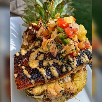 Salmon Pineapple Bowl