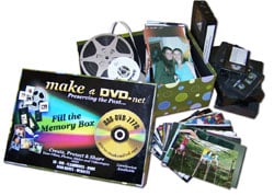 Transfer movie films, Slides, videotapes, photos, cassettes, record albums and more!