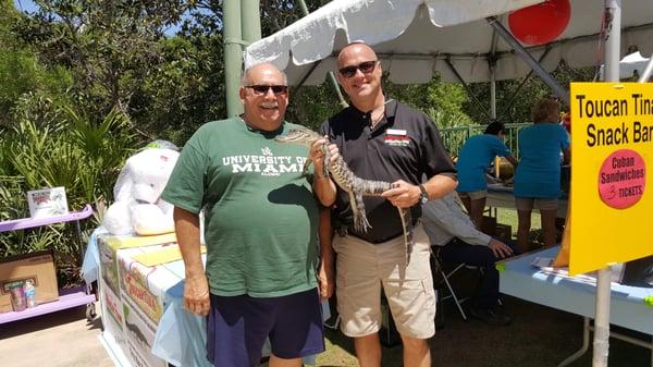 Have some gator? They had his fried cousins, too! "A Taste of St. Augustine" festival. Terrific!