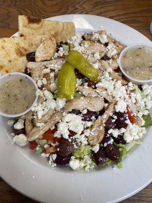 Greek Salad add grilled chicken