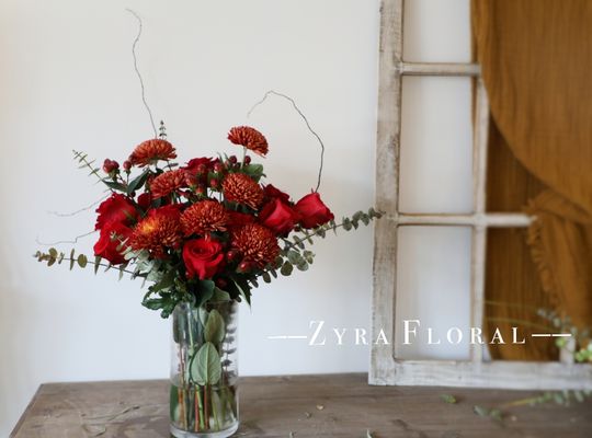 Bouquet with vase