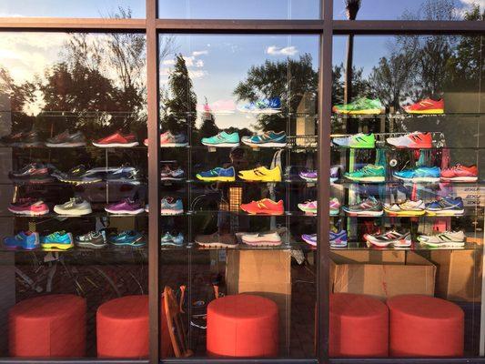 Show window!  If you love Newton and Altra we're the place!