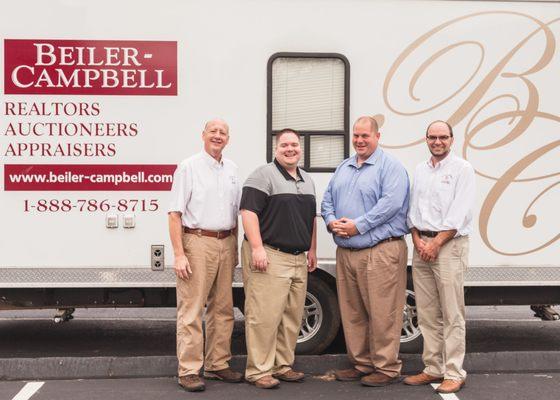 Christ Taylor, Jake Yoder, Jeff Fortenbaugh and Meryl Stoltzfus; Beiler-Campbell Auctioneers