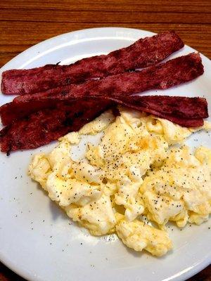 Egg Whites and Turkey Bacon