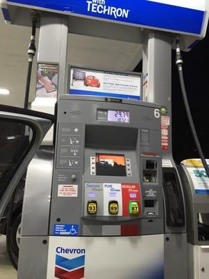 Fancy TV screens at the pump.