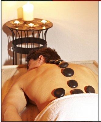 Hot stone will speed up blood circulation