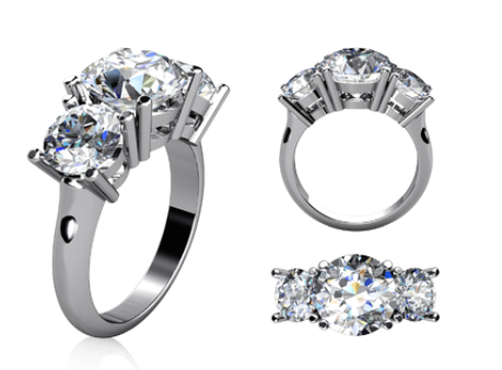 3-Stone Engagement Rings