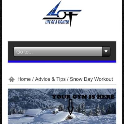 Another snow day calls for a snow day workout

http://lifeofafighter.com/2015/01/snow-day-workout/