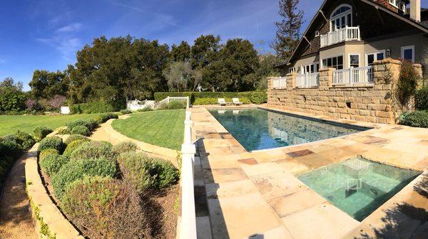 Montecito estate with an 85 degree pool waiting to be swam in...