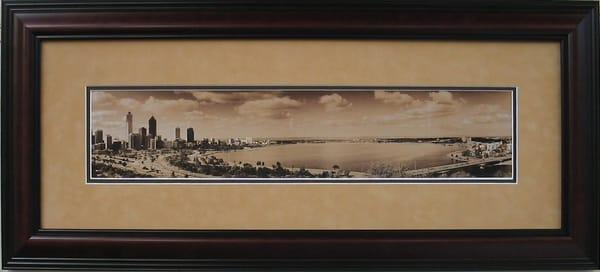 vintage landscape panoramic frame