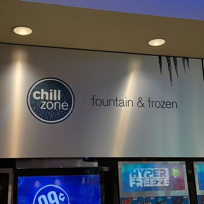 They call this The Chill Zone because it has all of your cold drinks in this area