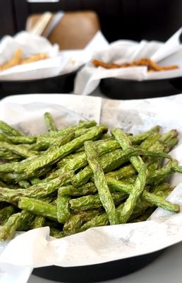 Fried green beans. Yummy