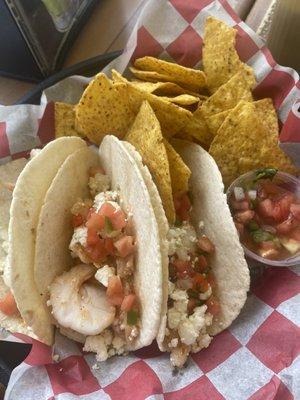 Fish Tacos (fresh shrimp)