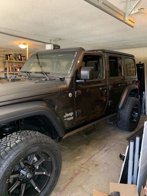 Jeep in hobbit garage