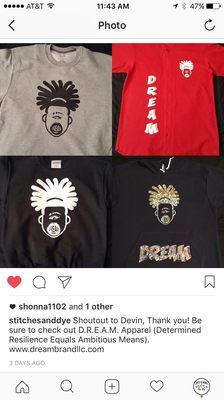 D.R.E.A.M. LLC clothing line (vinyl)