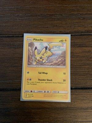 Common Pikachu card