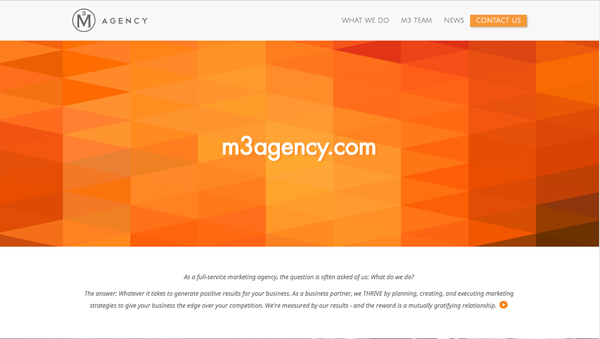 M3 does web design, such as their own at m3agency.com!