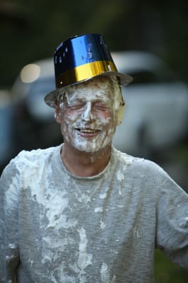 My grandkids enjoyed my Pie in the face Birthday party. Larry 2015.