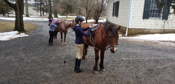 We ride in all weather we have an indoor ring!