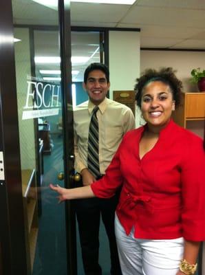 Interns Andrew Salinas and Brooke Curtis encourage you to use ESCH