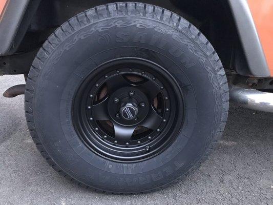 Tire and wheel