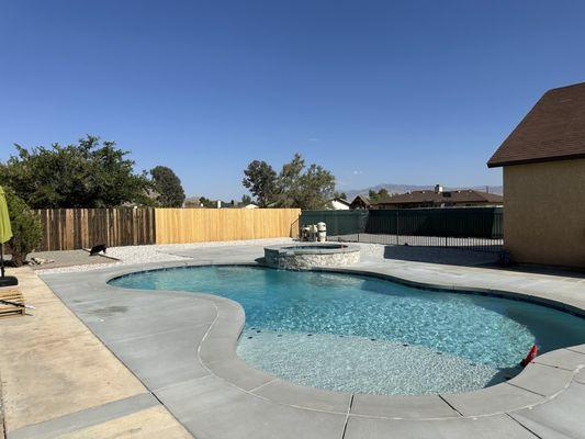 Our gorgeous pool is done and it took less than 2 months!