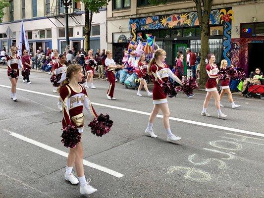 Prairie High School Marching Band - Grand Floral Parade - Portland Rose Festival