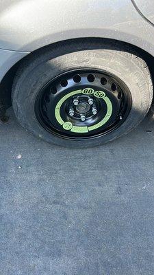 Spare tire mounting