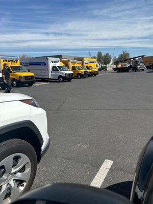 Penske's Fleet of trucks