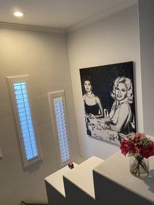 One of the many hanging art jobs they did!