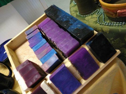 Great selection of deliciously scented handmade soap