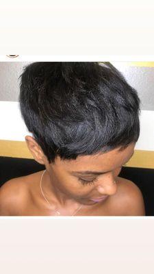 Pixie haircut