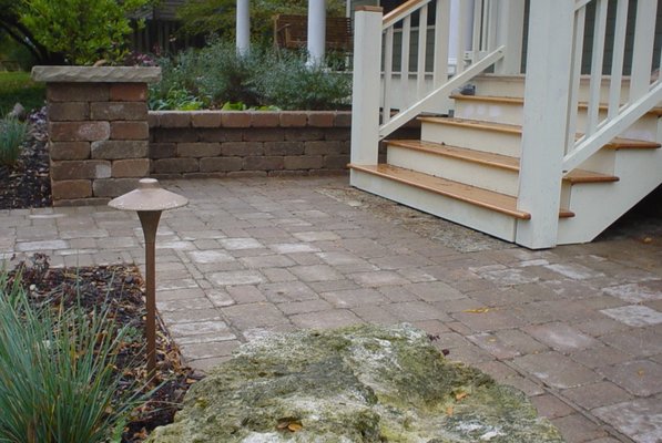 Front Entry with Brussels Black Pavers, Geneva IL