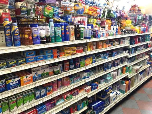 Medicine, Drugs, Toiletries, and Sunscreen