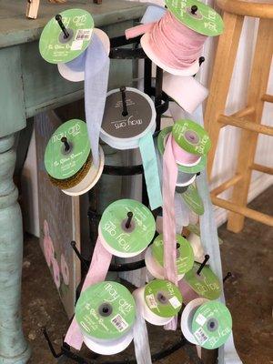 Spools of ribbon