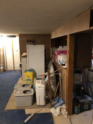 Basement Remodel Before