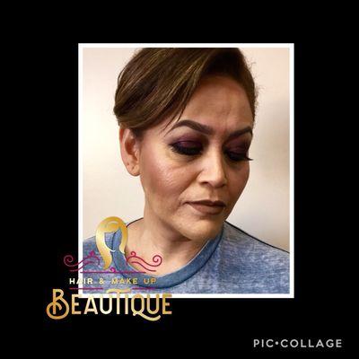 Full face airbrush makeup