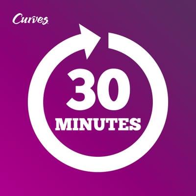 We know you're busy! Curves workout takes 30 minutes.