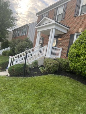 New mulch and yard clean up