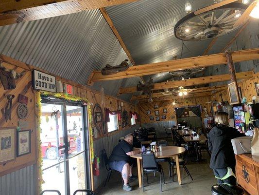 Interior of restaurant