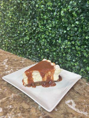 Cheese cake with guva sauce