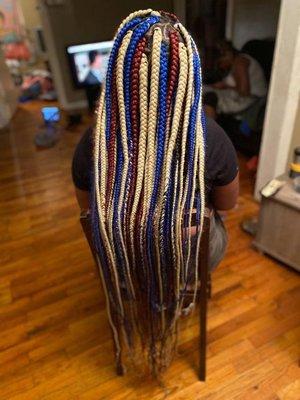 Smedium Box Braids (Knee-Length)