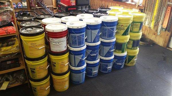 time to change the fluids in your equipment? we carry a wide variety of fluids to accommodate your needs