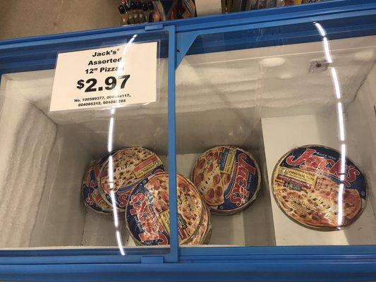 You can even get frozen pizza