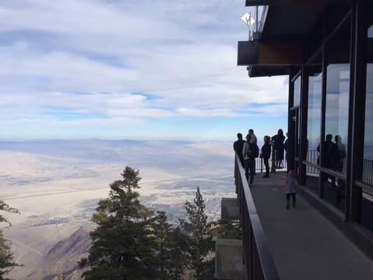 Observation deck outside the Peak restaurant.