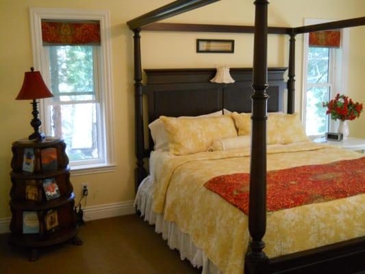 bedroom one in the carriage house