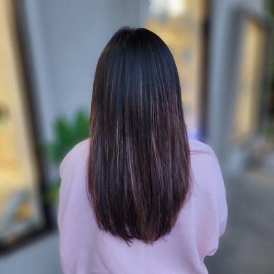 Long lengths haircut by Trisha