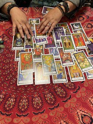 Tarot readings in the back of the store!